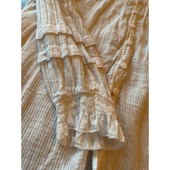 Faherty Womens Organic Cotton Button-Down Blouse S - Picture 4 of 5